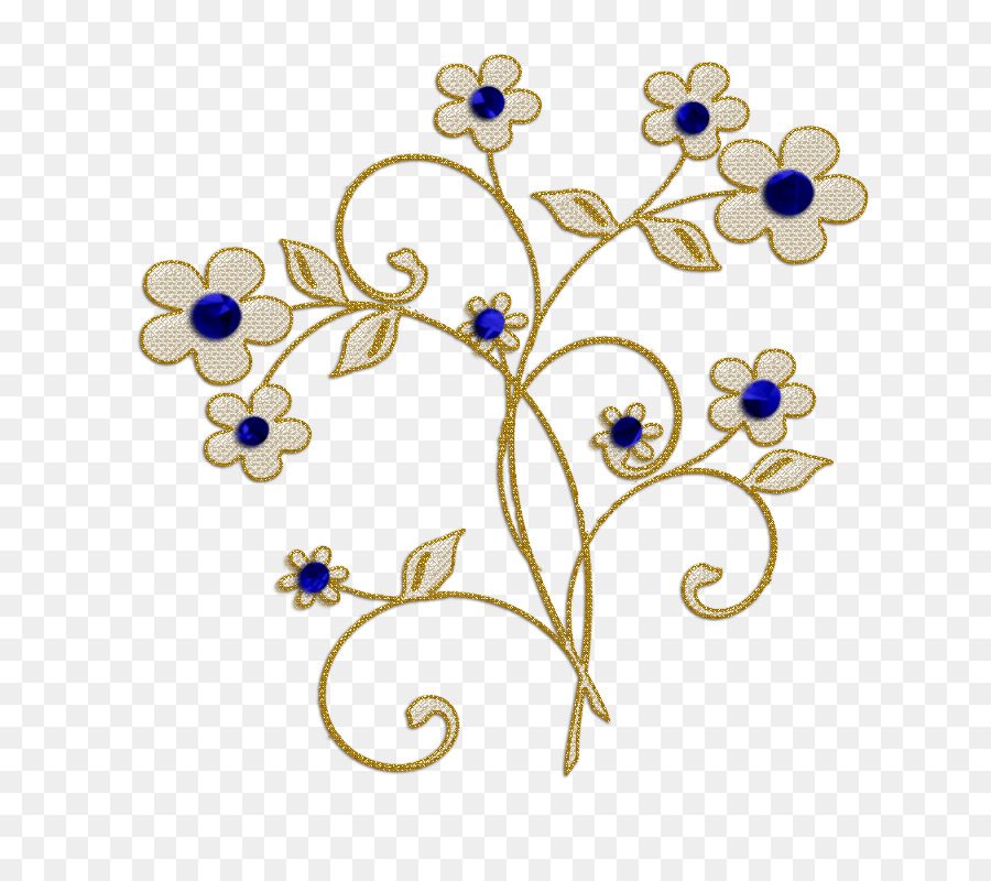 кобальт синий，срезанные цветы PNG