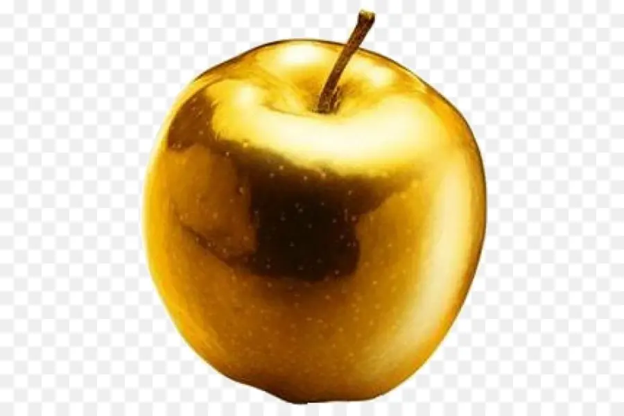 золотое яблоко，яблоко PNG