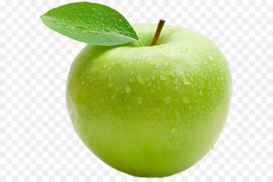 зеленое яблоко，хрустящий PNG