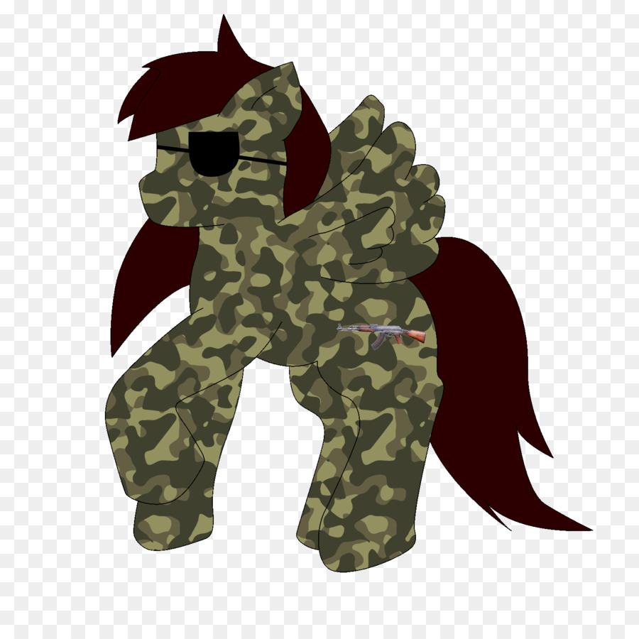 лошадь，военный камуфляж PNG