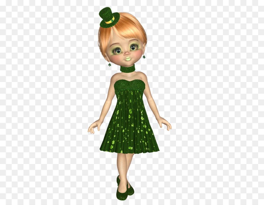 зеленый，платье PNG