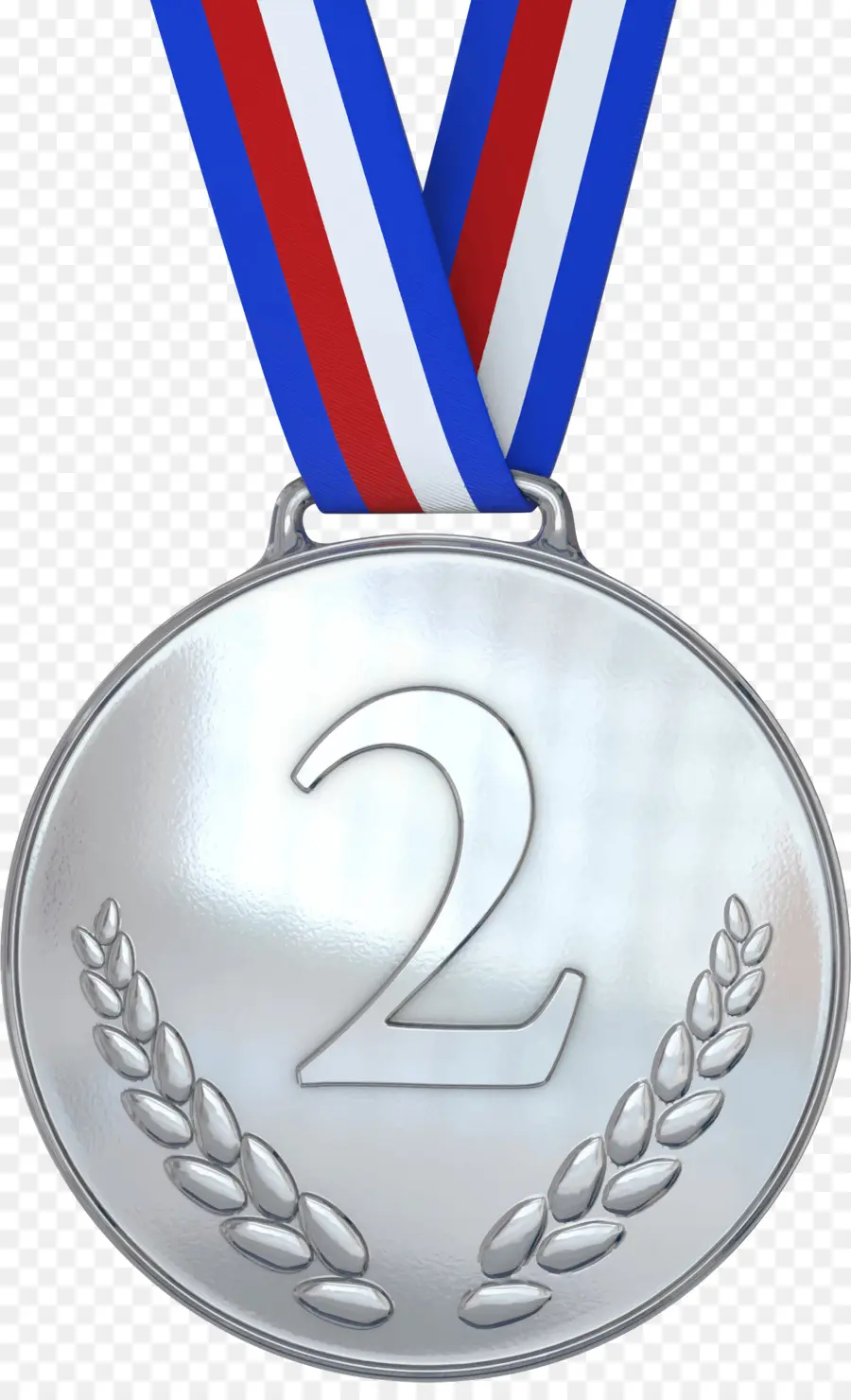 серебряная медаль，медаль PNG