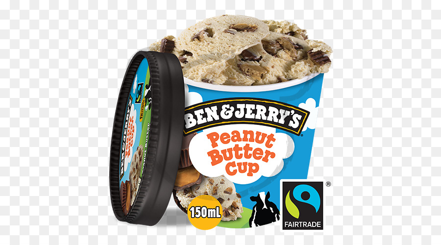 Чашка с арахисовым маслом Ben Jerry's，Мороженое PNG