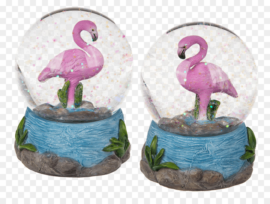 Flamingos，снежные шары PNG