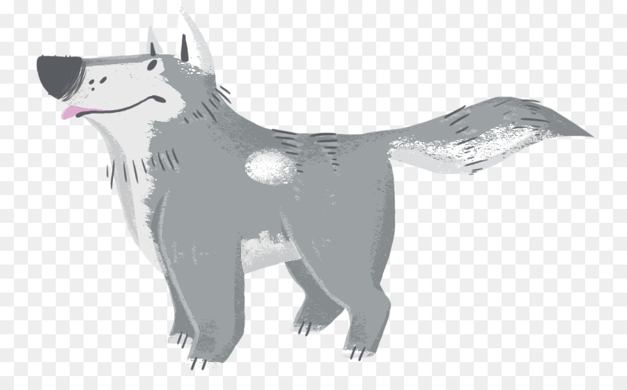 серый волк，фауна PNG