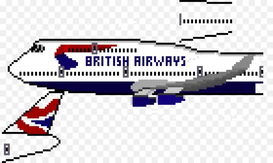 Airplane，пиксель арт PNG