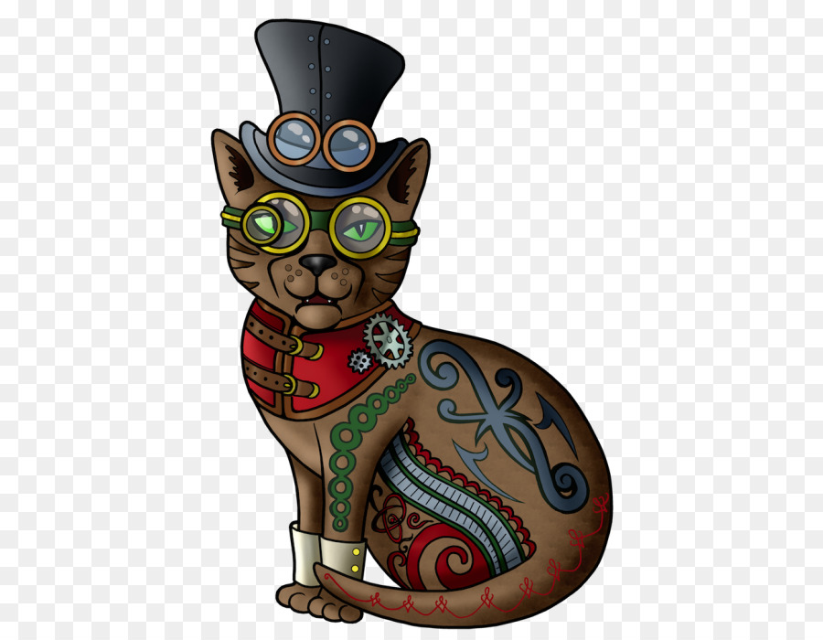 Стимпанк кот，кот PNG