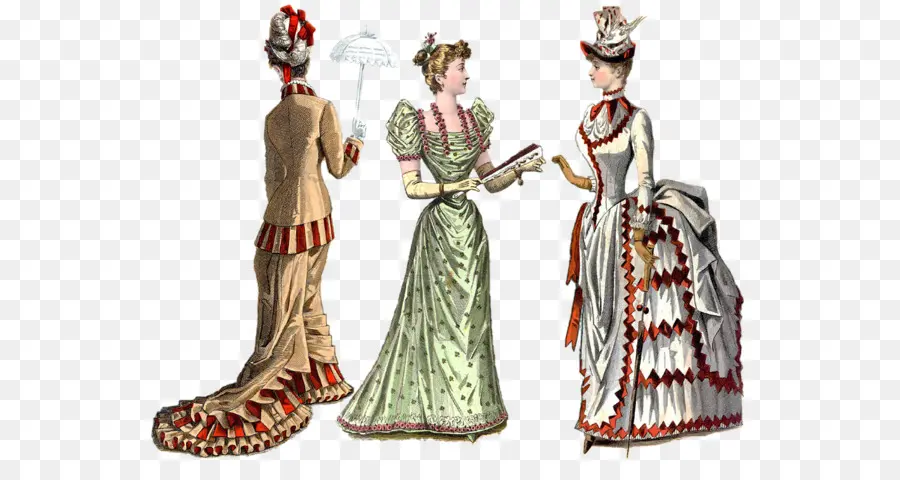 викторианской эпохи，викторианская мода PNG