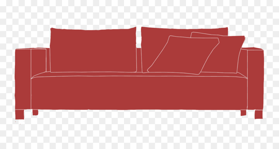диван кровать，линия PNG