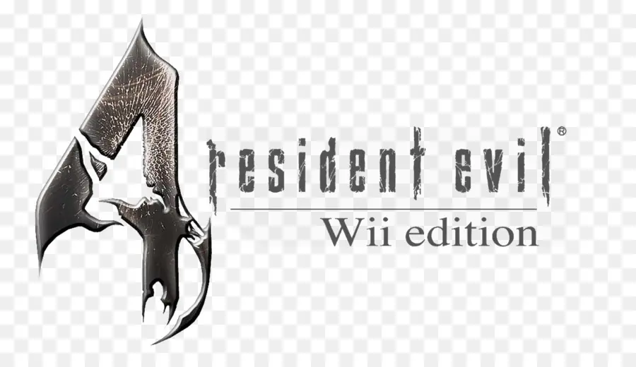 Логотип Resident Evil 4，Издание для Wii PNG