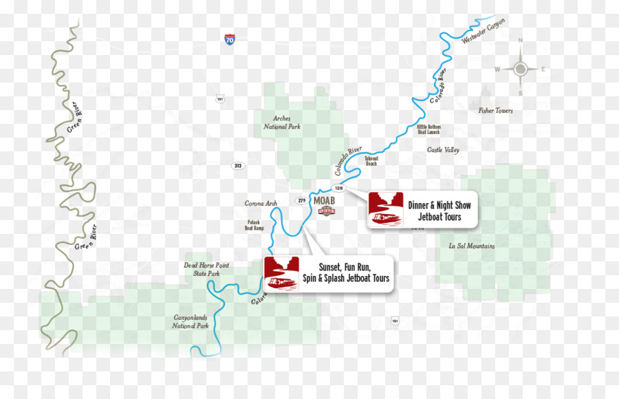 моав развлекательного центра，река Колорадо PNG