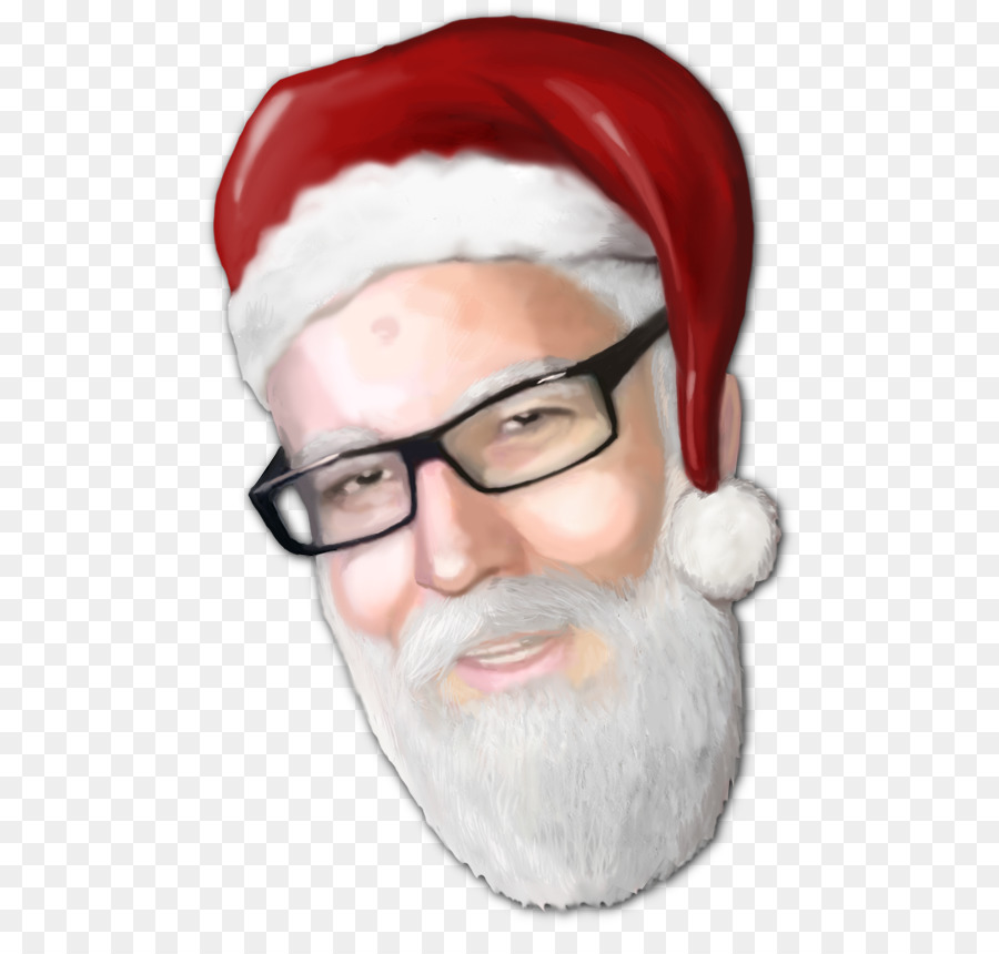 Санта Клаус，Glasses PNG