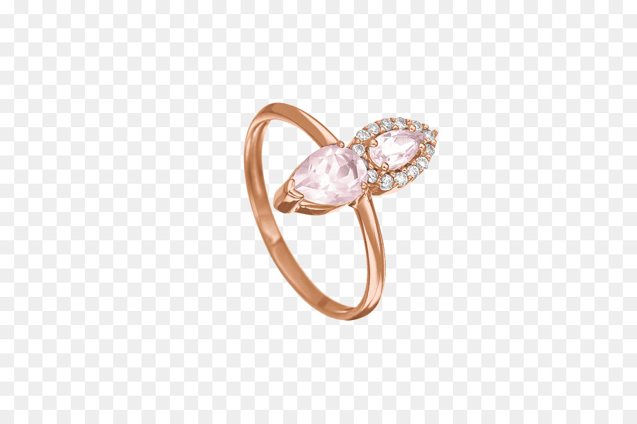 кольцо，розовый кварц PNG