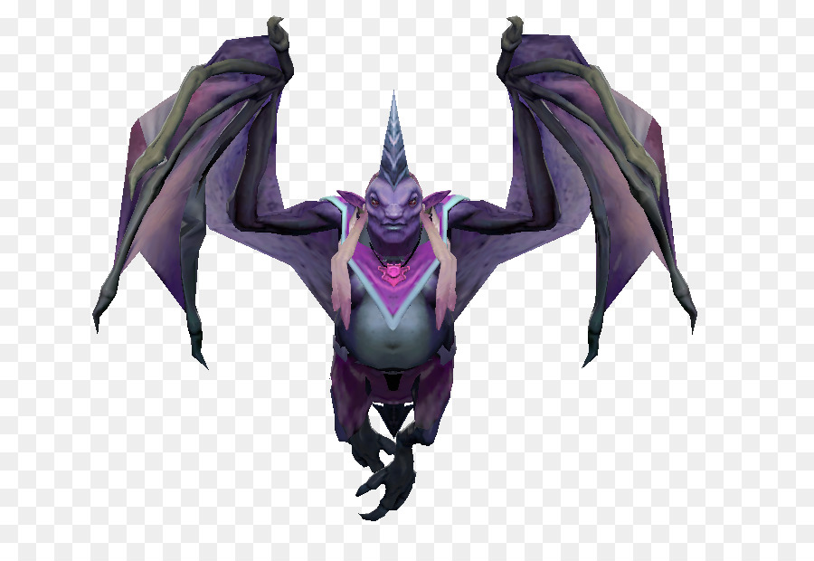 демон，фиолетовый PNG