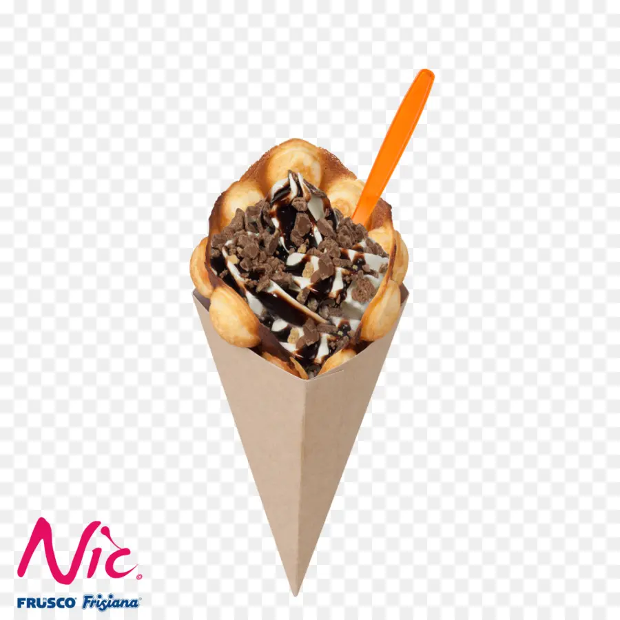 шоколадное мороженое，вафельный PNG