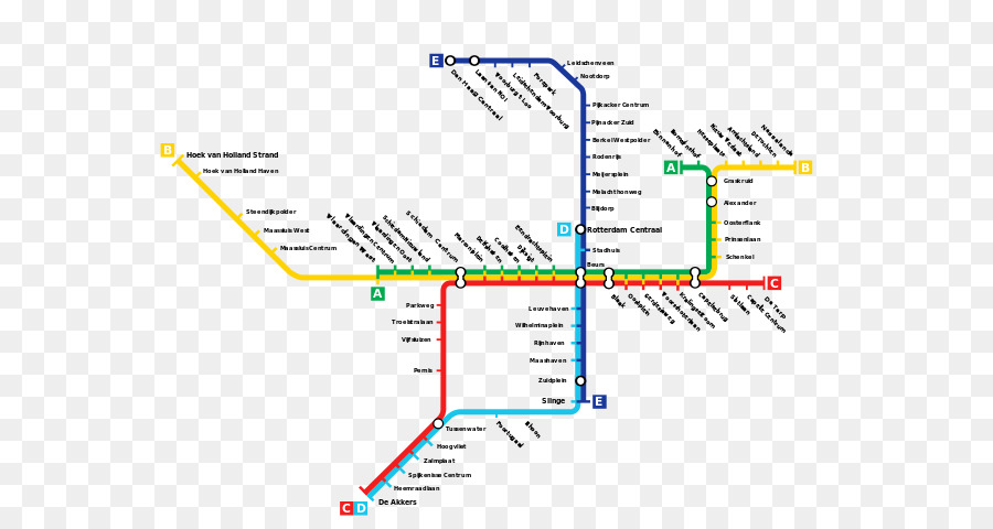 Карта метро роттердам