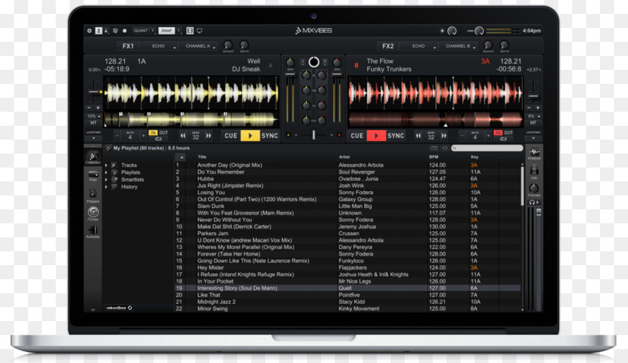 Программное обеспечение для диджеев на ноутбуке，музыка PNG