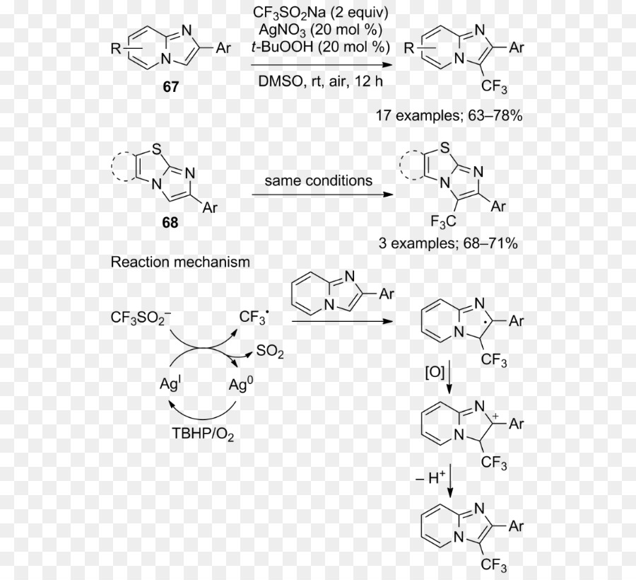 Trifluoromethanesulfinate натрия，Trifluoromethylation PNG