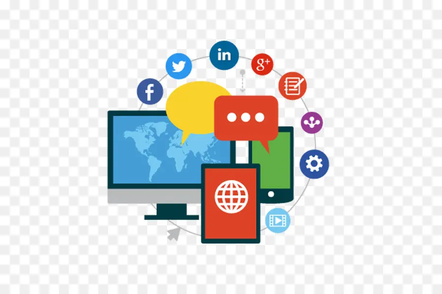 Социальные медиа，социальные медиа маркетинга PNG