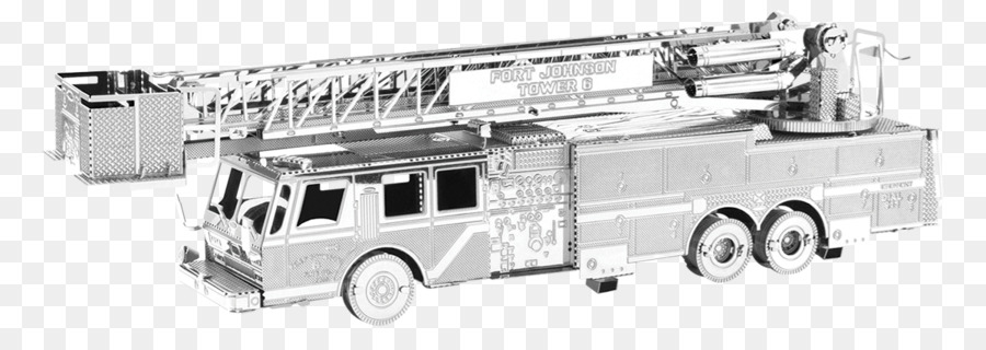 Пожарная машина，металл PNG