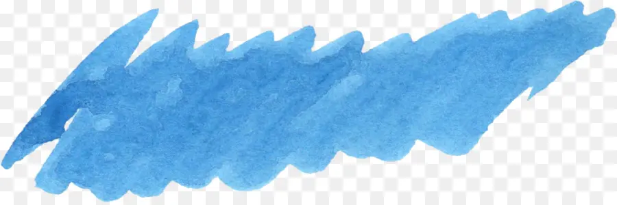 синий，акварельная живопись PNG