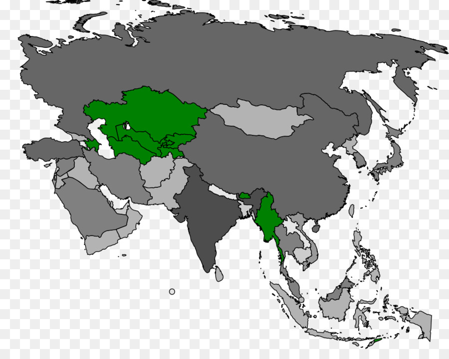 Карта мира，Восточной Азии PNG