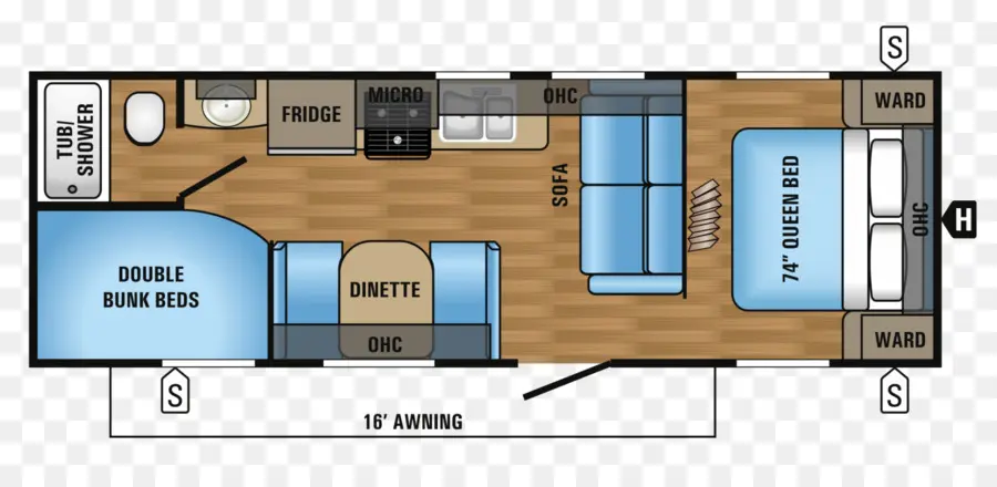 План этажа автофургона，Кровать размера «queen Size PNG