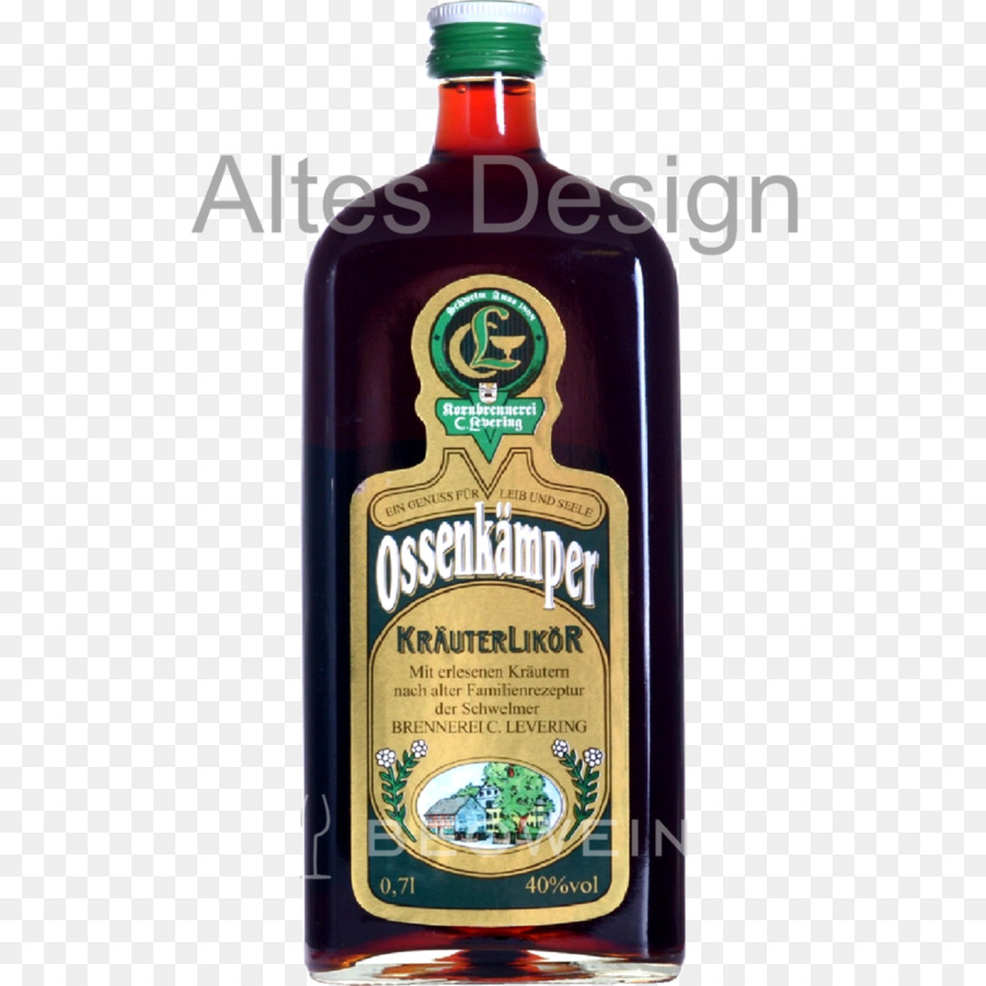 Jägermeister，стеклянная бутылка PNG