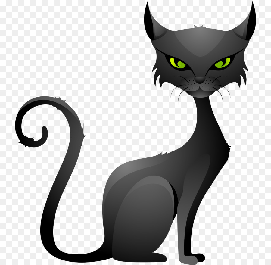 Черный кот，Котенок PNG