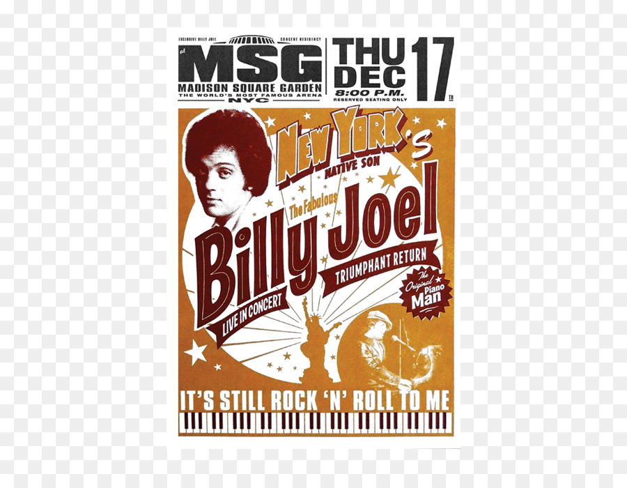 Билли Джоэл，плакат PNG