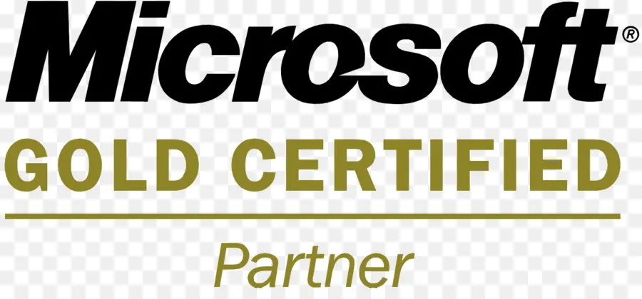 Сертифицированным Партнером Microsoft，логотип PNG