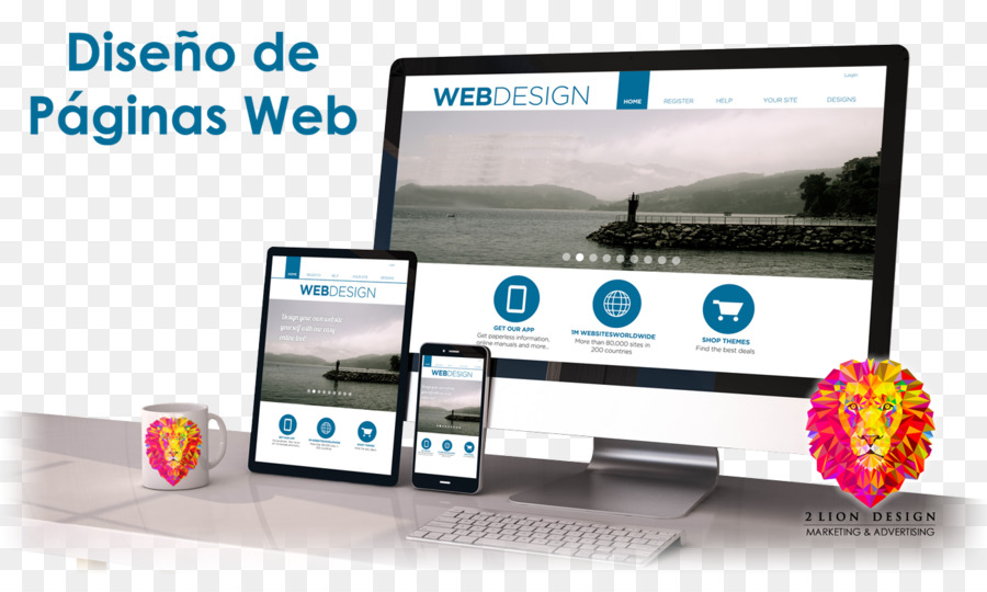 создание сайтов，Отзывчивый веб дизайн PNG