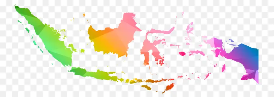 Индонезия，Векторная Карта PNG