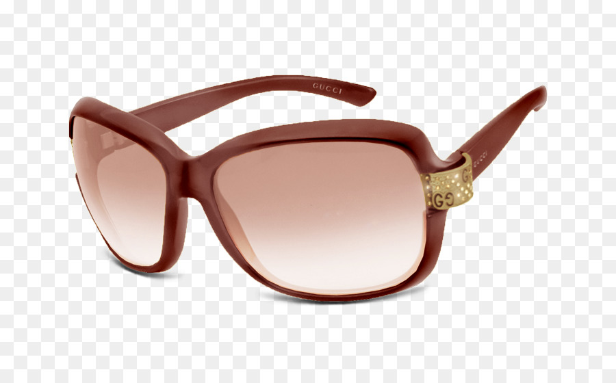 Солнцезащитные очки，коричневый PNG