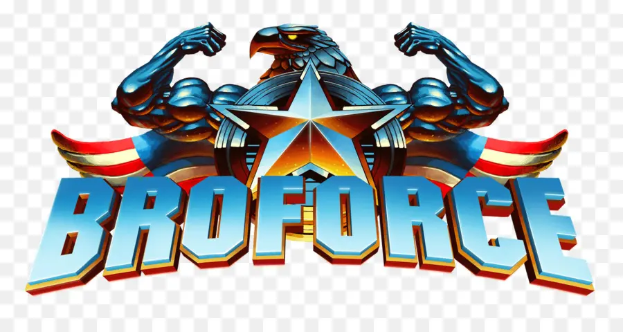 Broforce，логотип PNG