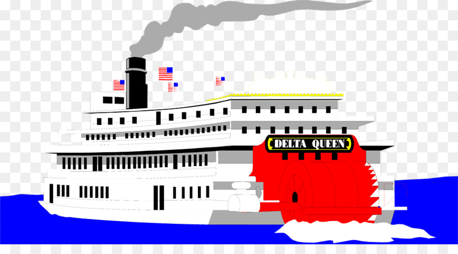 круизное судно，Речной PNG