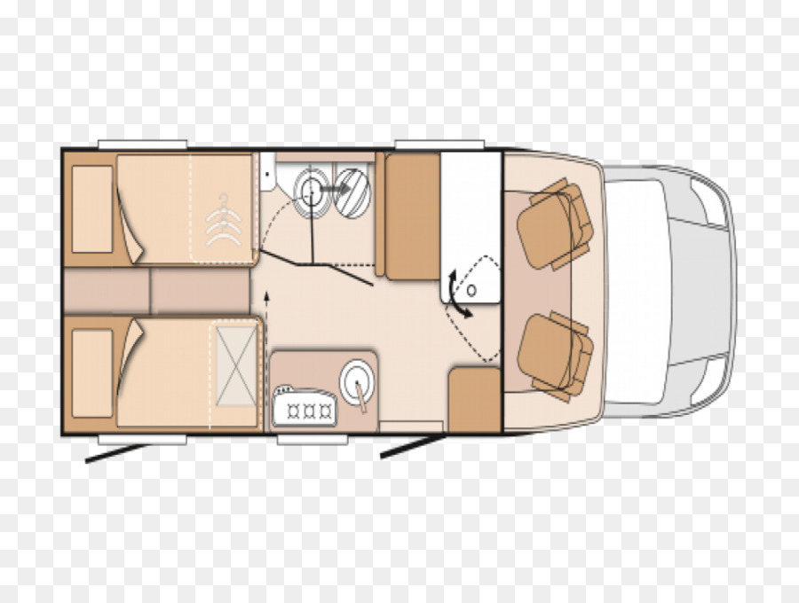 Планировка кемпера，Интерьер PNG