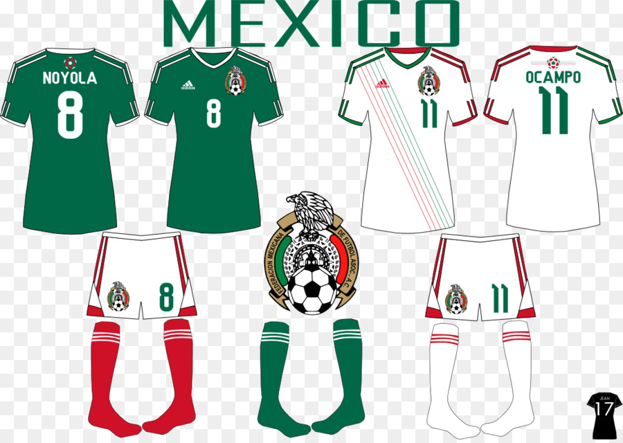 Мексика национальной футбольной команды，тенниска PNG