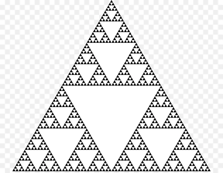 Сьерпинский треугольник，фрактал PNG