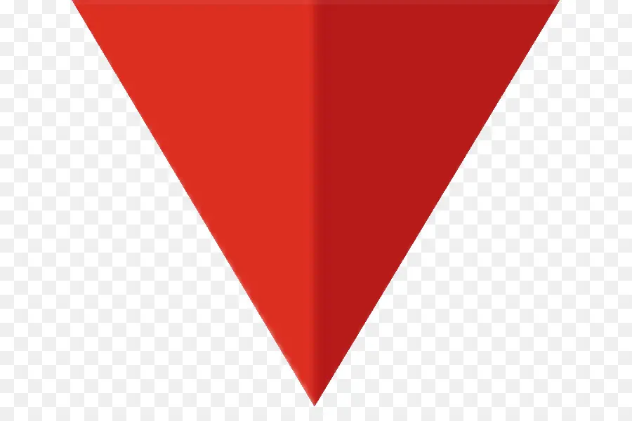 Красный треугольник，красный PNG