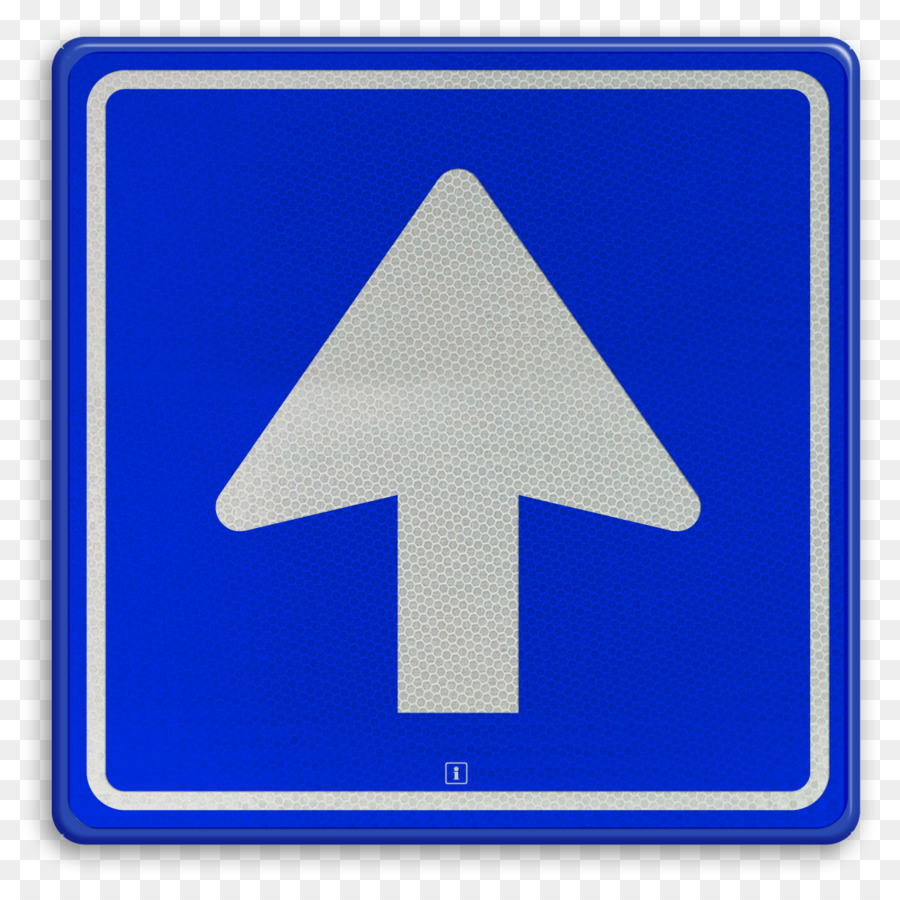 Дорожный знак 5.5 дорога с односторонним движением (700х700)
