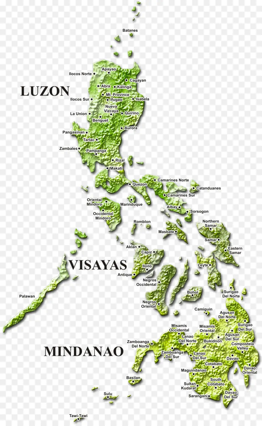 Филиппины，карте PNG