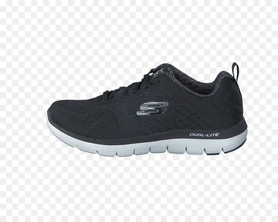 Черные туфли Skechers，кроссовки PNG