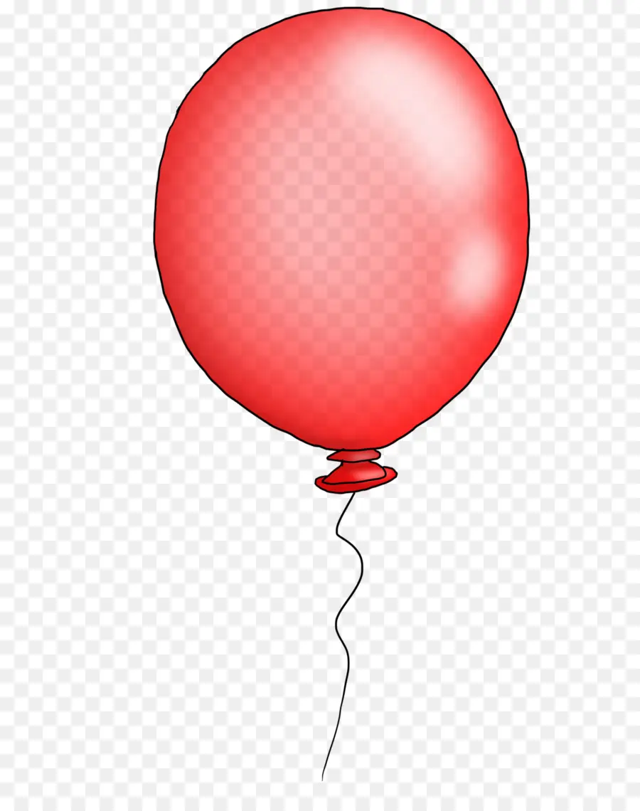 Воздушный шар，красный PNG