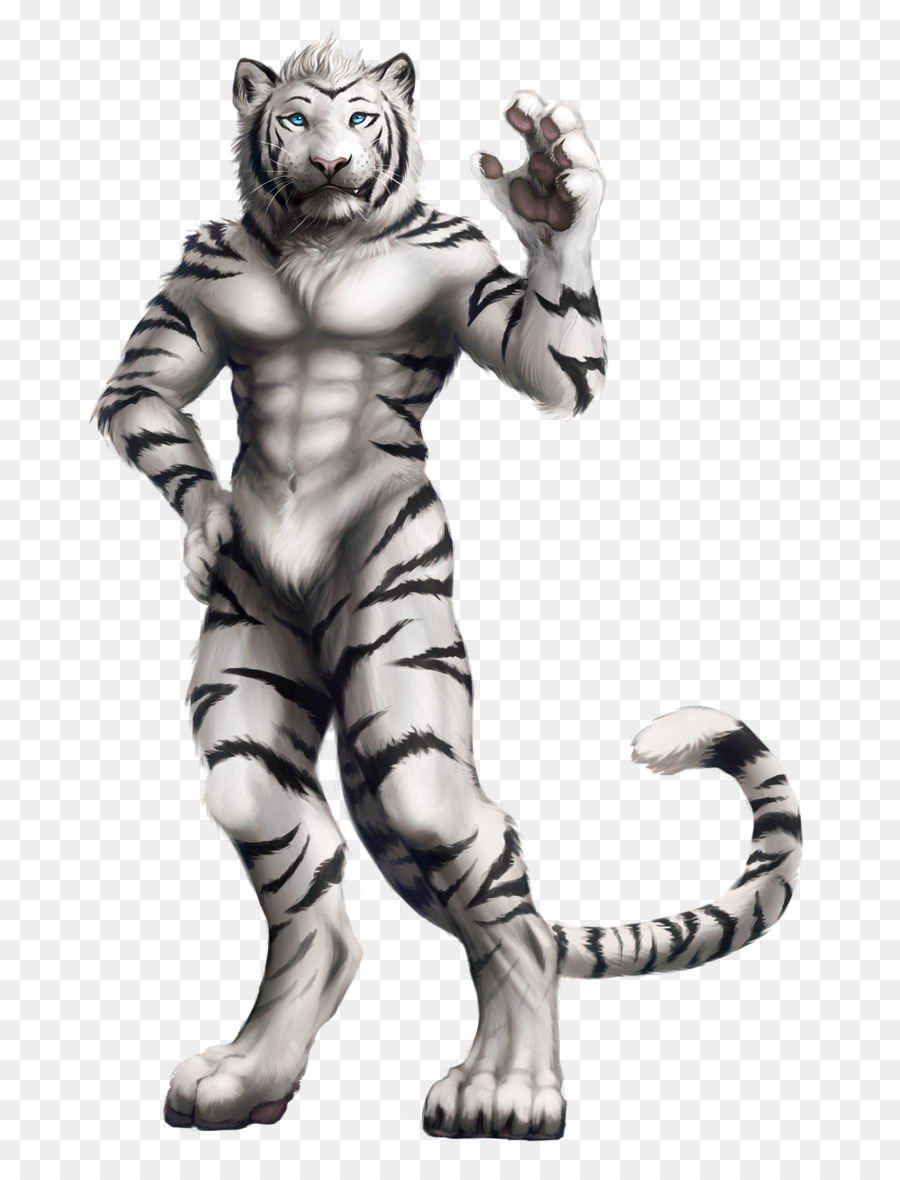 Человек тигр арт