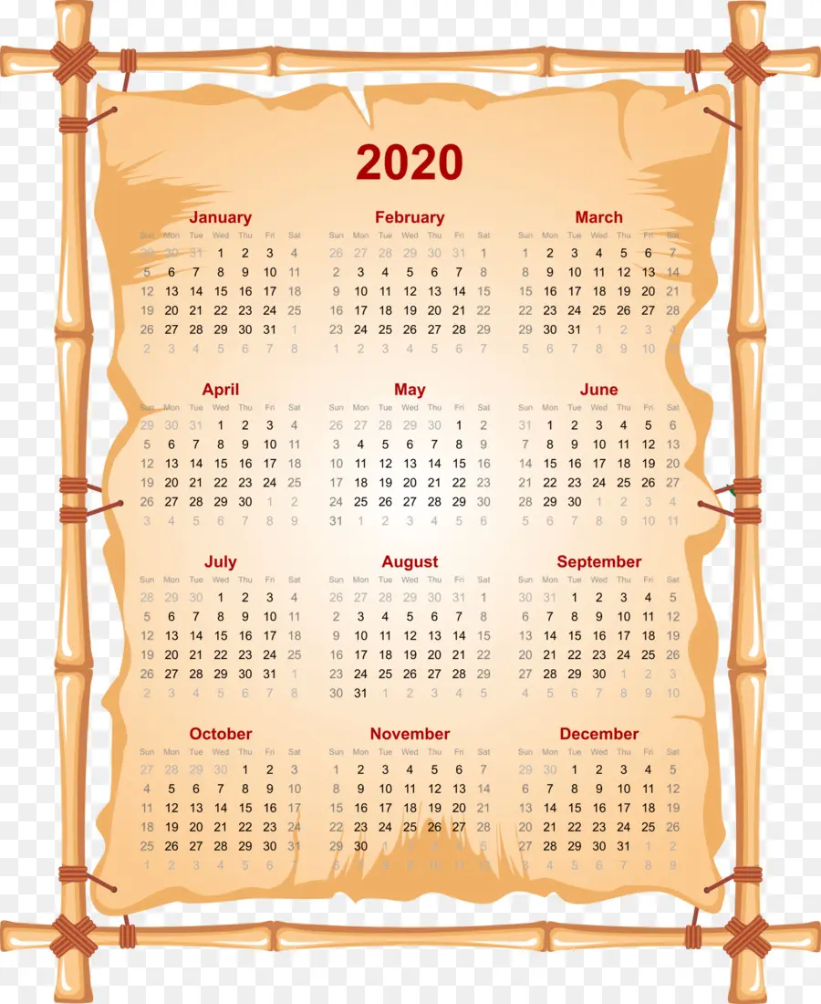 Календарь 2021 года，год PNG