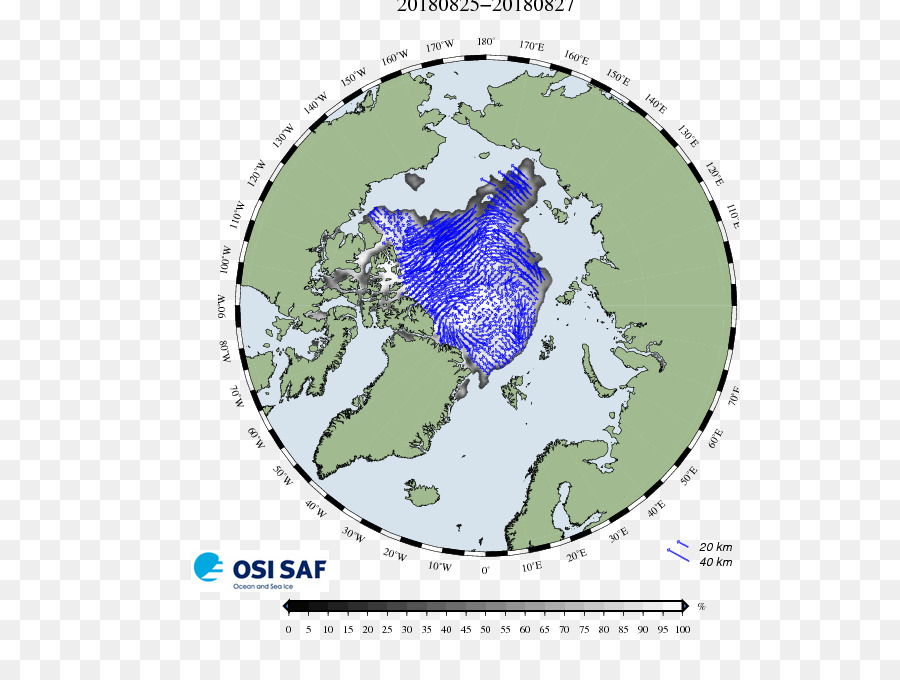 Северный Ледовитый океан，Морской лед PNG