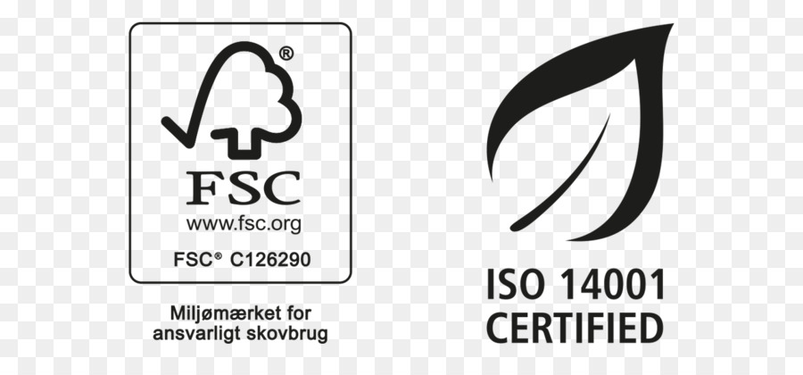 Логотипы Fsc и Iso 14001，сертификация PNG