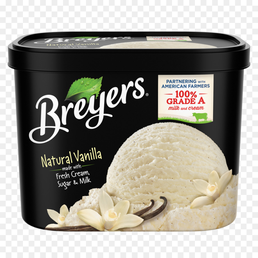свободно мороженое, крем, Breyers прозрачное изображение.