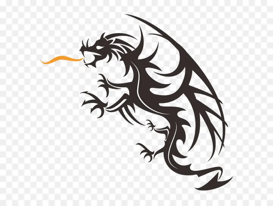 Дракон，логотип PNG